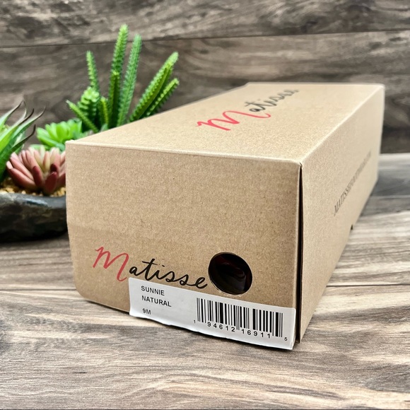 NIB Matisse Sunnie Gladiator Leather Sandal Natural - Picture 14 of 15